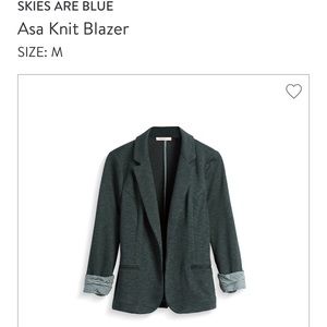 Skies Are Blue Asa Knit Blazer